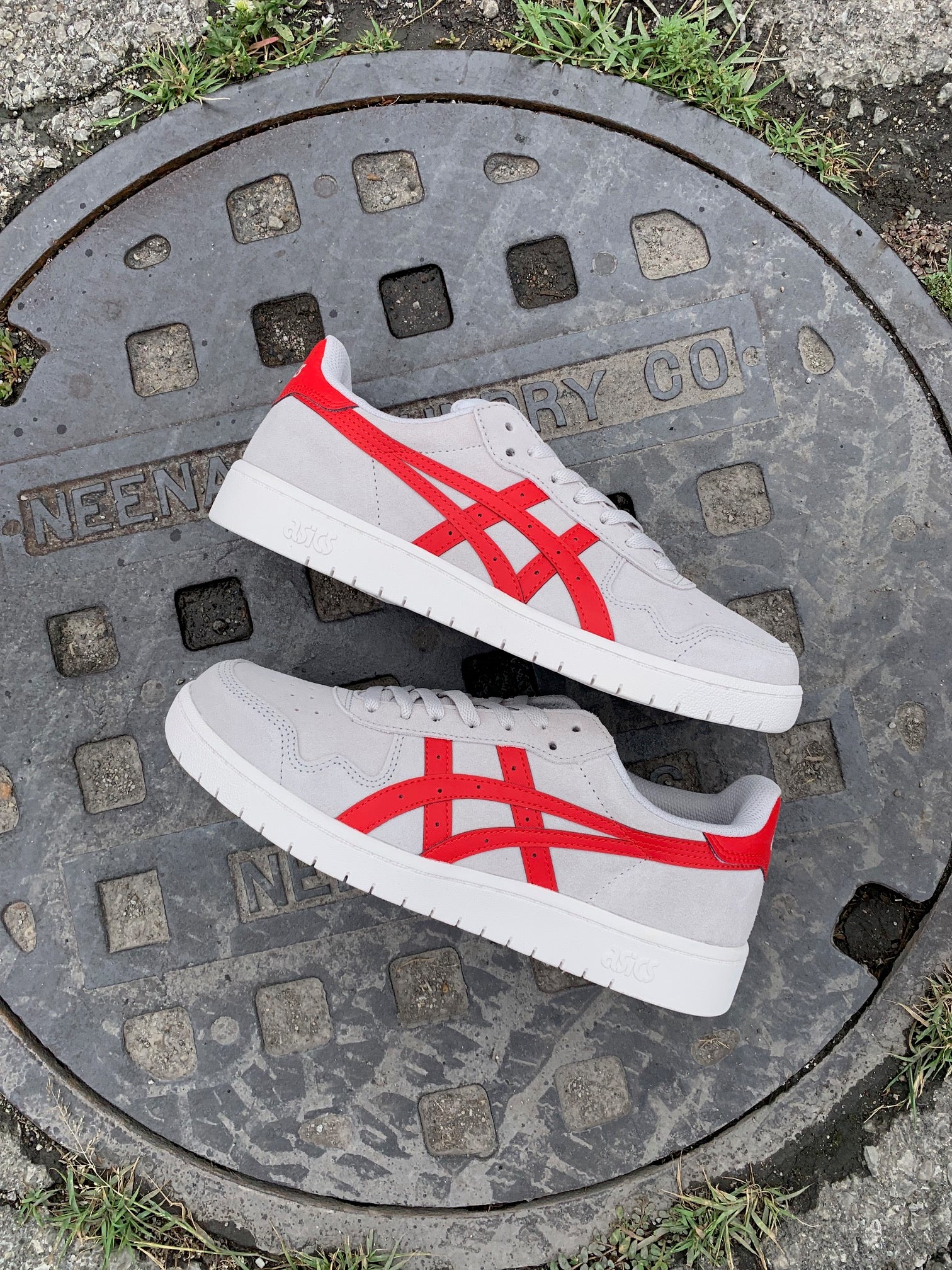 Asics Skateboarding Japan Pro Cloud Grey/Red | Minus Skate Shop