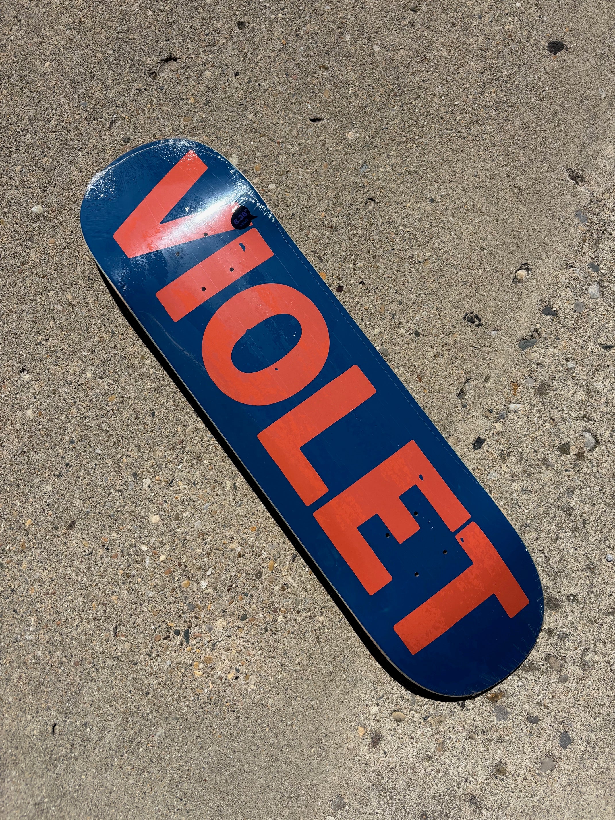 VIOLET skate デッキのみ Violet 8.38 Stamp Deck Blue | Minus Skate Shop Indianapolis, IN